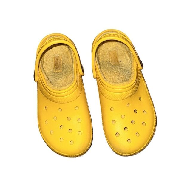 Crocs Yellow Mules Shoes Size 8 - Picture 2 of 5
